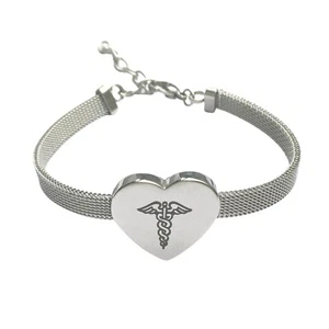 VERKAUF Typ 2 Diabetes medizinisches Armband verstellbar Damen Damen Herz 349 - Bild 1 von 4