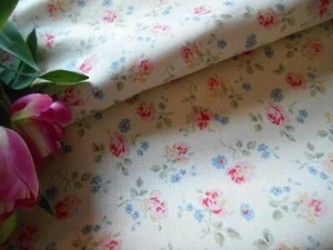 Cath Kidston 'Vintage' Linen Floral Fabric (Very rare find!) Price is per metre - Picture 1 of 11
