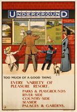 Vintage Railway Poster London Underground Things to Do Adverts Art PRINT A3 A4 