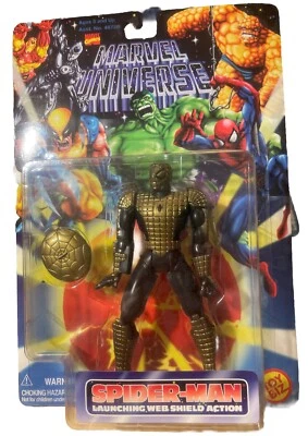 Universo Marvel: Spider-Man con escudo web de lanzamiento de Toy Biz 1996 (sin usar, en caja)  Foto 1 de 2
