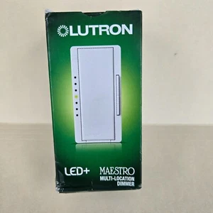 LUTRON MAESTRO MACL-153M-WH Single Pole 3-Way Dimmable CFL/LED Dimmer - White - Picture 1 of 5