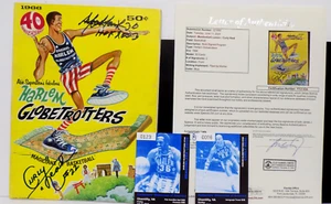 MEADOWLARK LEMON & CURLY NEAL Signed '66 Harlem Globetrotters Magazine JSA 💎LOA - Picture 1 of 13