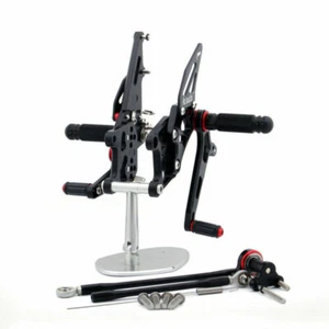 Rearset Rear set Fit For Honda CBR600RR CBR 600 RR 2007-2008 Black - Picture 1 of 4