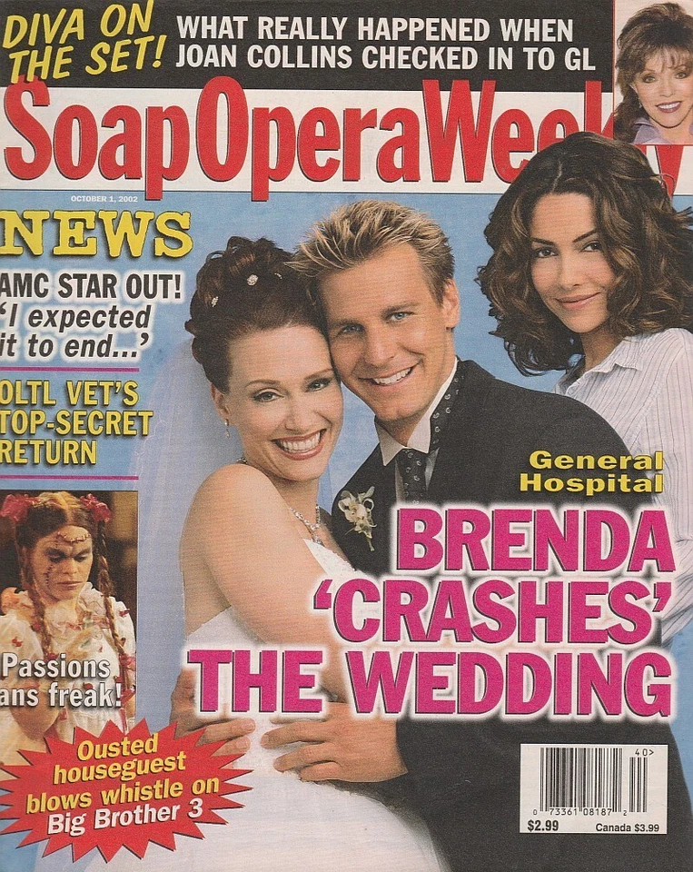 Soap Opera Weekly Oct 1, 2002 ROBIN CHRISTOPHER-INGO RADEMACHER-BRIAN GASKILL-PC - Image 1 of 1