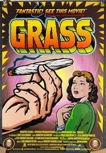 GRASS ROLLED ORIGINAL MINI MOVIE POSTER MARIJUANA DOCU (1999) - Picture 1 of 1