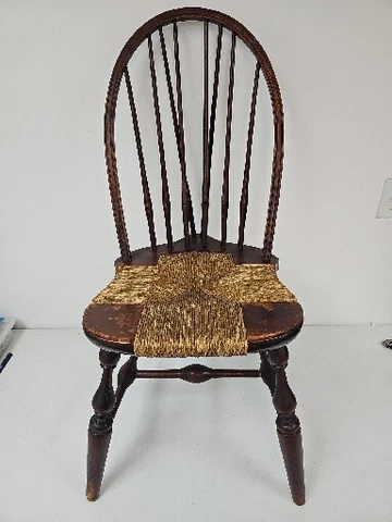Antique Vintage Windsor Spindle Back Chair Cover