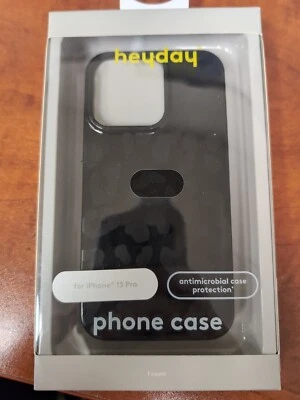 Heyday Silicone Phone Case for iPhone 13 - BLACK LEOPARD - Image 1 of 2