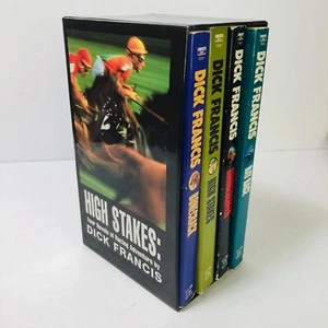 VTG DICK FRANCIS Lot of 4 PB Books BOXED SET Rat Race, Smokescreen, Bonecrack... - Picture 1 of 16