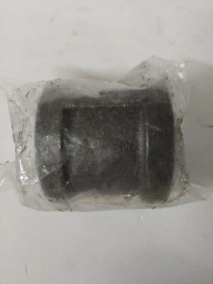 BLACK MALLEABLE IRON STRAIGHT 1" PIPE FITTING COUPLING - Image 1 of 4