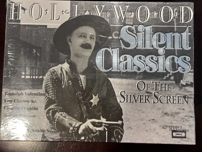 NEW HOLLYWOOD SILENT CLASSICS OF THE SILVER SCREEN 10 VHS Set BW Chaplin Chaney - Image 1 of 2