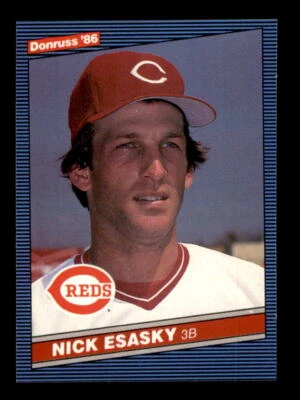 1986 BASEBALL 1986 Donruss Nick Esasky Cincinnati Reds #162 1 - Image 1 of 2