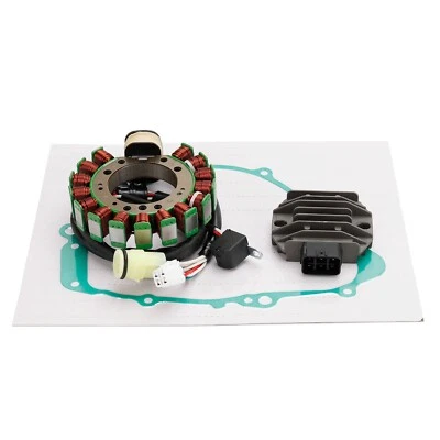 Stator Generator + Voltage Rectifier + Gasket For Yamaha 99-01 Grizzly YFM 600F - Image 1 of 4
