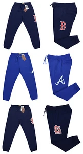 Mitchell & Ness Cooperstown MLB Sweatpants Men’s Repeat Logo Fleece NWT - Picture 1 of 19