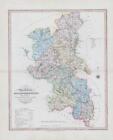 1833 Large Engraved Map BUCKINGHAMSHIRE by William Ebden Duncan Colour (DUK20)