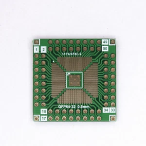 10pcs LQFP TQFP FQFP QFP64 to DIP Adapter 0.5 0.8mm PCB SMT to DIP QFN Converter - Picture 1 of 4