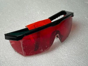 Red Laser Glasses Lenses Light Eyes Visibility for Tools Rotary Level et Goggles - Picture 1 of 5