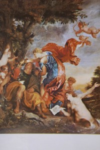 1 postcard art card erotic nude by Anton von Dydk Rinaldo and Armida Ba01