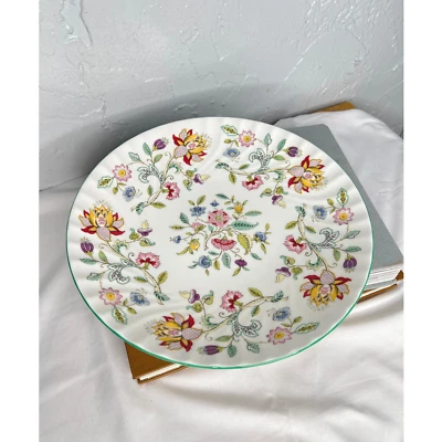Minton HADDON HALL porcelana óssea 11" tigela para servir macarrão prato floral  - Imagem 1 de 4