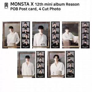 Monsta X 12. Mini Album Grund Postkarte 4 Schnitt Foto POB KPOP K-POP - Bild 1 von 17