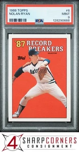 1988 TOPPS #6 NOLAN RYAN ASTROS HOF PSA 9 - Picture 1 of 14