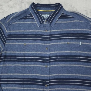 Marsh Wear Shirt Mens 2XL Blue Stripe Westerly Ls Button Up Pocket Cotton Casual - Picture 1 of 22