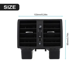 Car Rear AC Air Vent for Touran 2004 2015 Black ABS Plastic 1TD819203A - Picture 1 of 24