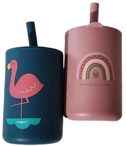 Taza de paja de silicona para bebé Buttercup tazas para sorber a prueba de mordeduras amigables para niños pequeños (T142) - Imagen 1 de 8