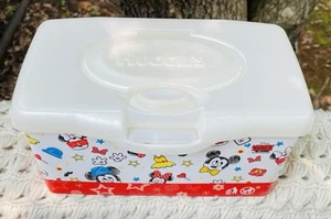 Toallitas para bebé Huggies Mickey & Minnie Mouse Disney blanco contenedor vacío - Imagen 1 de 11