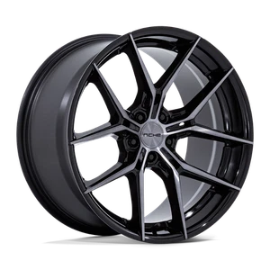 22x9 Niche NC279 Prodigy 5 Gloss Black Dark Tinted Clear Wheel 5x112 (22mm) - Picture 1 of 5