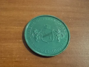 1973 Krewe of Terreanians (Houma, LA) Mardi Gras Aluminum Doubloon - Picture 1 of 2