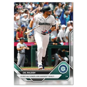 Cal Raleigh Seattle Mariners 2025 MLB Topps NOW® - Card 384 - Picture 1 of 2