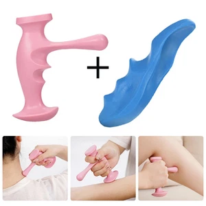 T-förmiger Punkt Daumen Finger Presse Triggerpunkt Handmassagegerät Reflexzonenmassagegerät - Bild 1 von 18