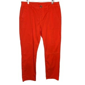 CAbi 6046 Womens Size 10 Orange Utility Twill Trouser Chino Pants Stretch - Picture 1 of 8