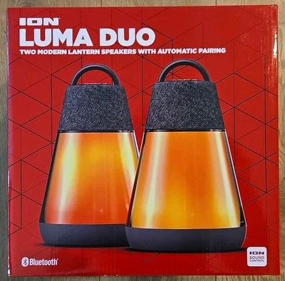 🌟NUEVO🌟 ION Luma Duo Linterna Moderna Bluetooth Par de Altavoces con Emparejamiento Automático Foto 1 de 4