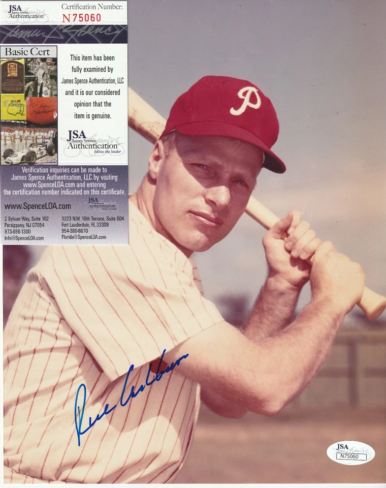 Rich Ashburn (d.1997) Signed 8x10 Photograph Autographed Photo Phillies JSA - Image 1 of 1