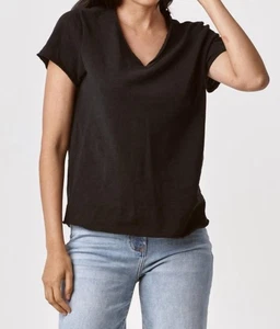 Dear John Denim Vanya Short Sleeve Tee Black - Picture 1 of 17
