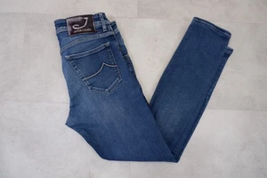 Pantalones de mezclilla Jacob Cohen para hombre ajustados talla 32 W32” L28” azul lavado - Imagen 1 de 13