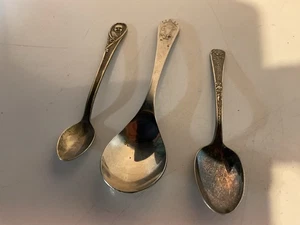 Vintage Character Spoons Tony The Tiger, Gerber Baby, and Pinocchio and Donkey - Picture 1 of 7