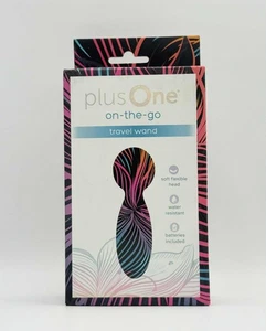 plusOne On-the-Go Travel Wand Vibrating Massage Stick Silicone Waterproof - Teal - Picture 1 of 6