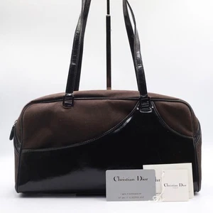 Authentic Christian Dior Handbag tote shoulder Galliano Period brown rare - Picture 1 of 15