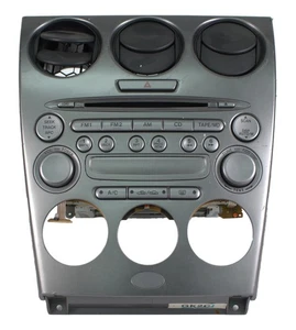 2003-2004 Mazda 6 AM FM Radio 6 Disc CD Player Vents Bezel Model ID GK2C66DSXC02 - Picture 1 of 6