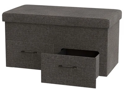 LIVARNO home Sitztruhe, mit 2 Innenfächern und 2 Schubladen, faltbar - B-Ware  - Bild 1 von 4