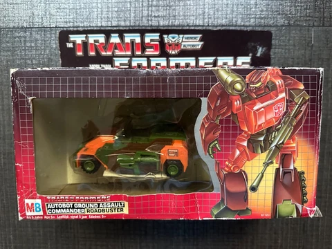 G1 MB Takara Hasbro Transformer Roadbuster MIB Complete Cover