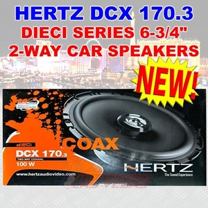 Hertz DCX 170.3 DIECI SERIE 6-3/4" 2-WEGE AUTO LAUTSPRECHER KOAXIAL 6,75 ZOLL NEU! - Bild 1 von 2