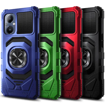 For OnePlus Nord N30 5G Case Shockproof Ring Stand Phone Cover w/ Tempered Glass - Image 1 of 4