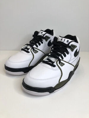 Nike Air Flight 89 Shoes White Olive Black Men's Size 6.5 New CJ5390-101 - Image 1 of 4