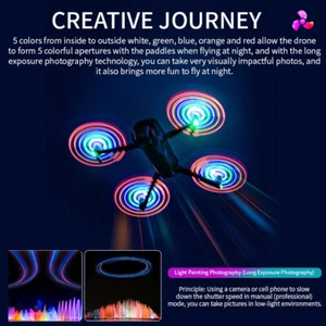 Drone Lighted Propeller Blades LED Lights Night Flying for DJI Mavic 3 Pro - Picture 1 of 13