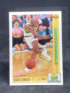 Sedale Threatt 1991-92 Upper Deck Basketball #110 Supersonics - Bild 1 von 2