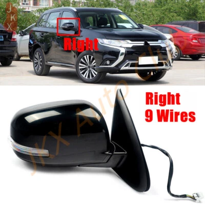 Right Rear Mirror Power Heated w/Signal Kit x For Mitsubishi Outlander 2014-2019 - Image 1 of 4