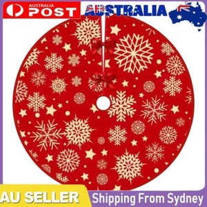 35.4inch Xmas Tree Bottom Decor Mat Christmas Tree Decoration for Holiday Party - Picture 1 of 10